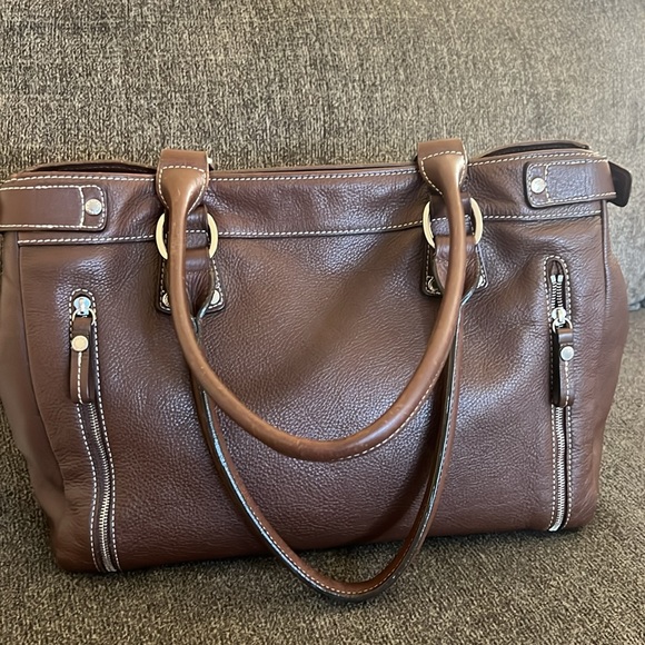 Longchamp Rich Brown Leather Satchel - Picture 4 of 16